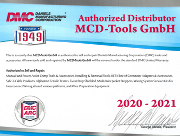 MCD Tools Authorized Distributor von DMC 2020 2021