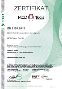 MCD Tools Dekra Zertifikat
